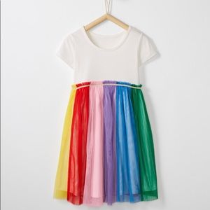 Hanna Anderson Rainbow Dress In Soft Tulle